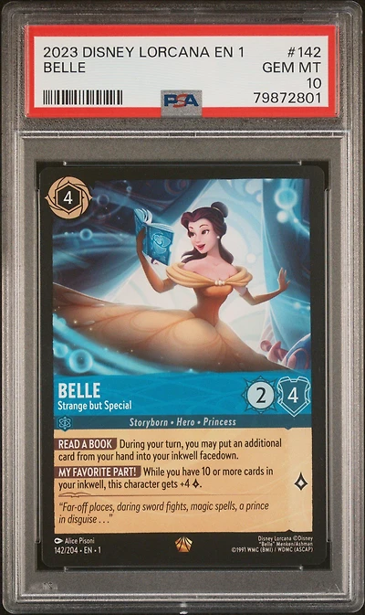 2023 Disney Lorcana En 1-the First Chapter 142 Belle