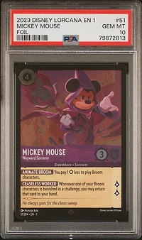 2023 Disney Lorcana En 1-the First Chapter 51 Mickey Mouse