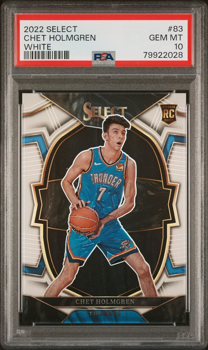 2022 Panini Select 83 Chet Holmgren PSA 10