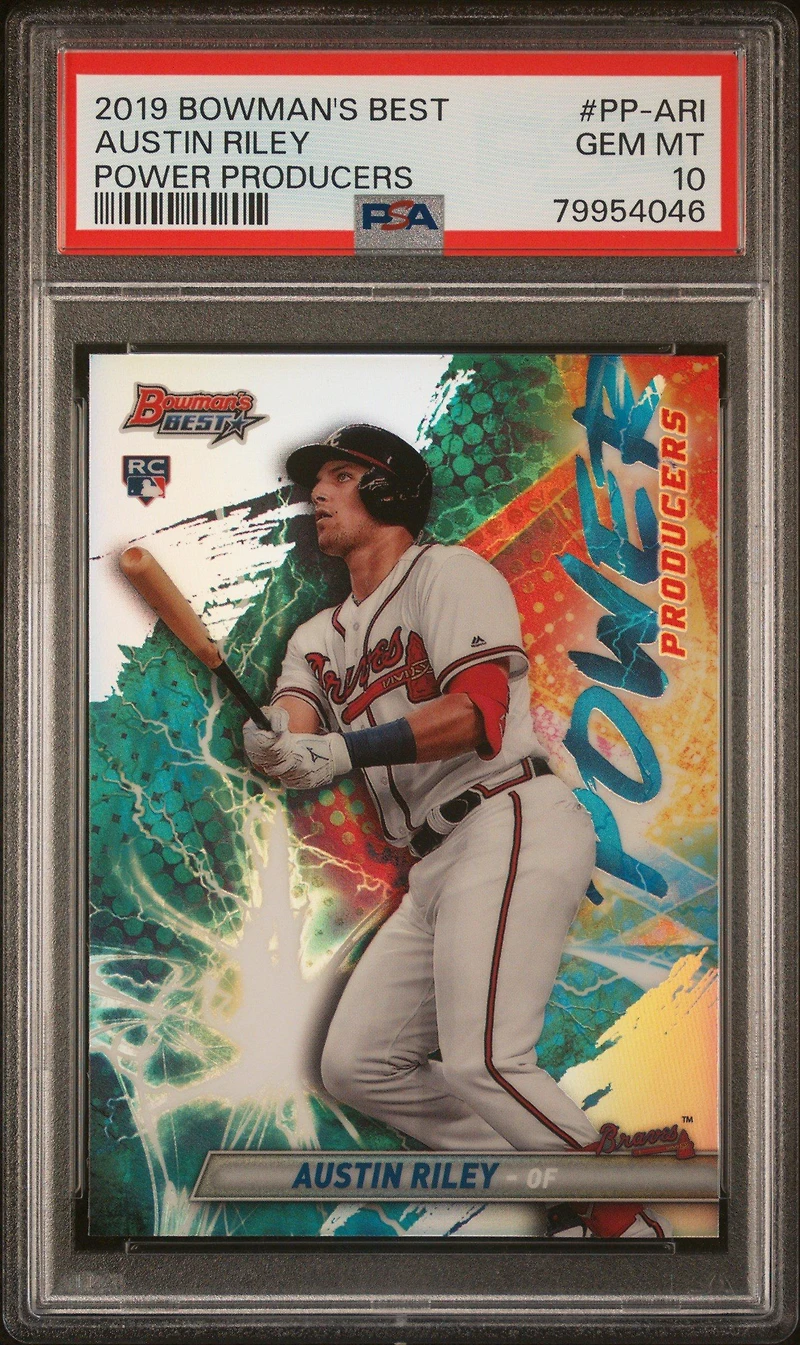 2019 Bowman's Best Power Producers Pp-ari Austin Riley PSA 10