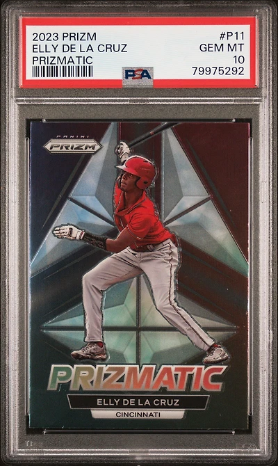 2023 Panini Prizm Prizmatic P11 Elly De La Cruz PSA 10