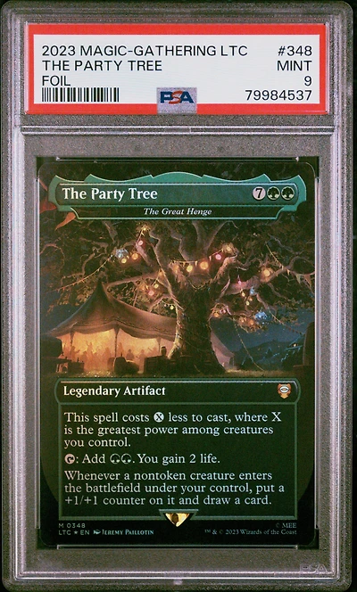 2023 Magic The Gathering Tales Of Middle-earth Commander 348 The Party Tree PSA