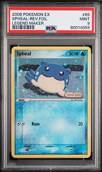 2006 Pokemon Ex Legend Maker 65 Spheal-reverse Foil PSA 9