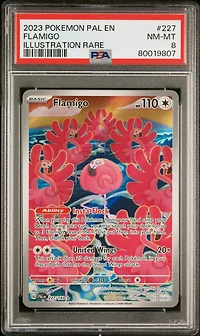 2023 Pokemon Pal En-paldea Evolved 227 Flamigo Illustration Rare PSA