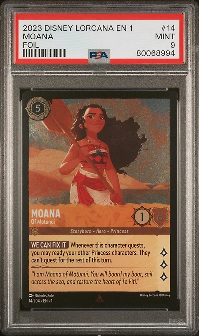 2023 Disney Lorcana En 1-the First Chapter 14 Moana
