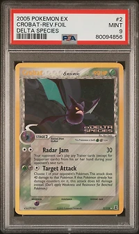 2005 Pokemon Ex Delta Species 2 Crobat PSA 9