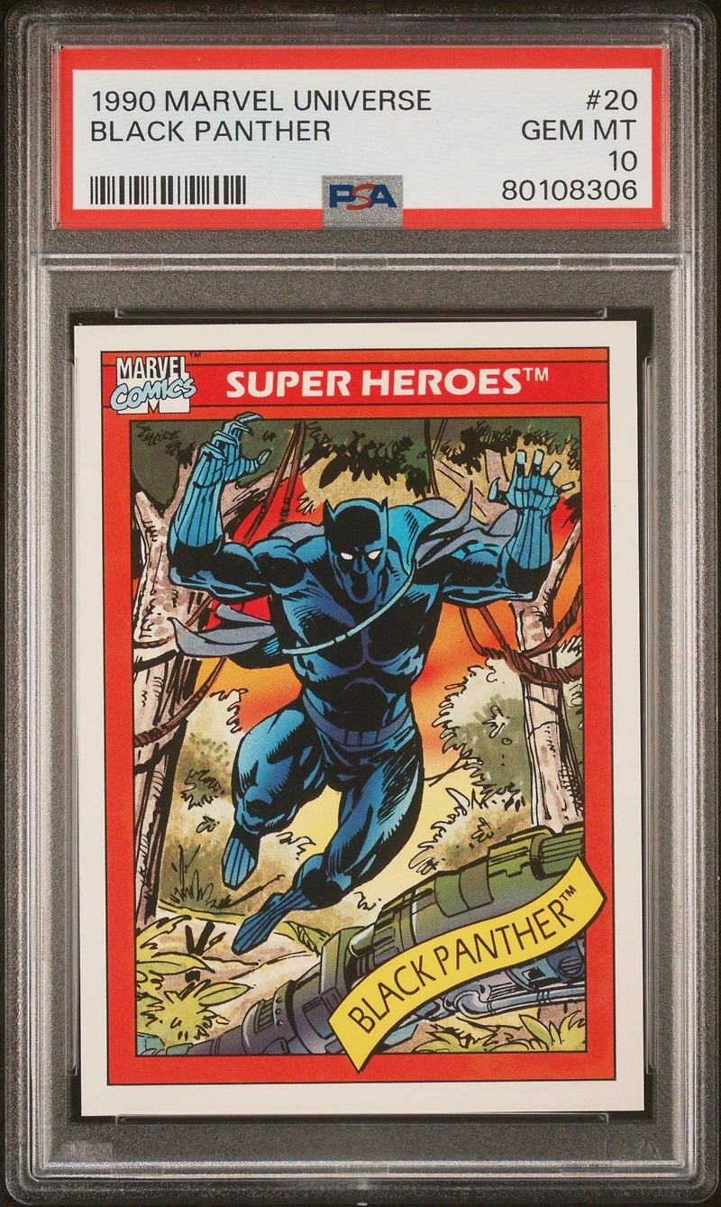 1990 Marvel Universe 20 Black Panther PSA 10