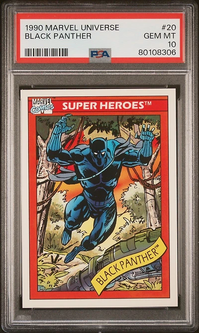 1990 Marvel Universe 20 Black Panther PSA 10