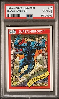 1990 Marvel Universe 20 Black Panther PSA 10