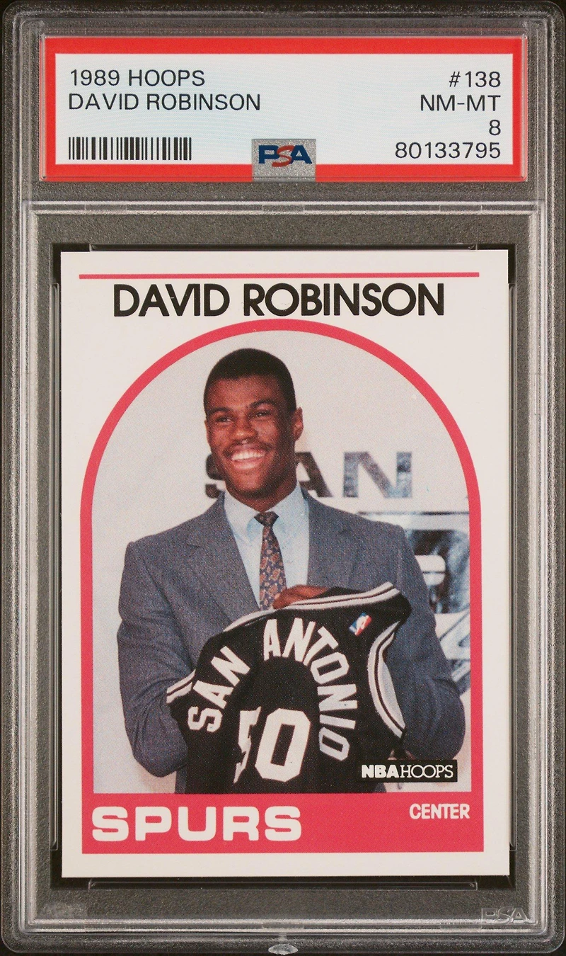 1989 Hoops 138 David Robinson PSA