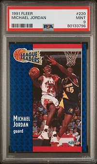 1991 Fleer 220 Michael Jordan PSA 9
