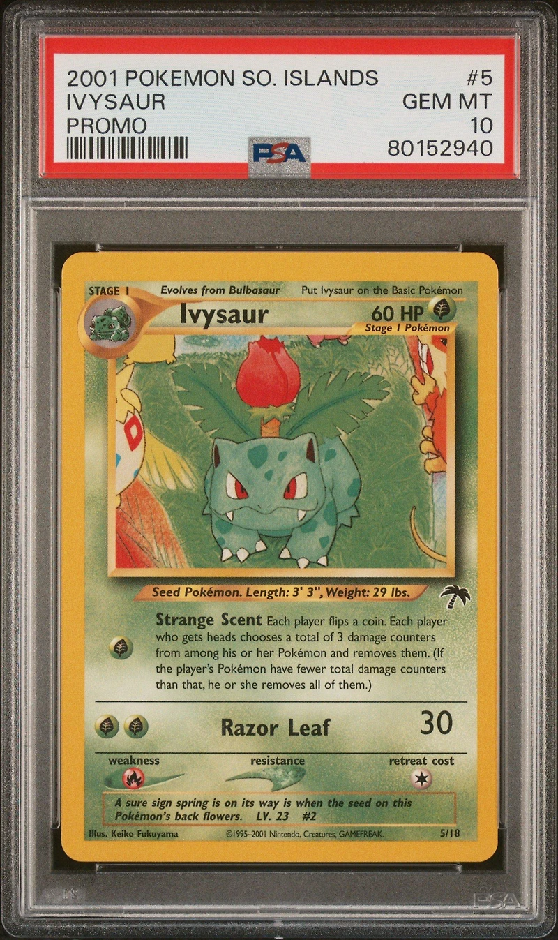 2001 Pokemon Southern Islands Promo 5 Ivysaur PSA