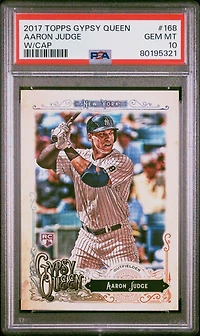 2017 Topps Gypsy Queen 168 Aaron Judge W/cap PSA 10