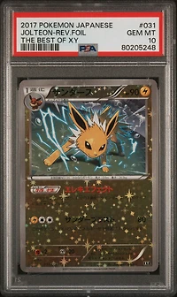 2017 Pokemon Japanese The Best Of Xy 031 Jolteon-reverse Foil PSA 10