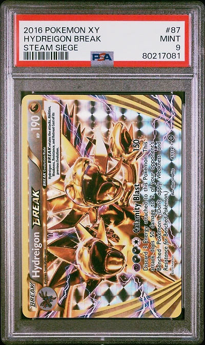 2016 Pokemon Xy Steam Siege 87 Hydreigon Break PSA