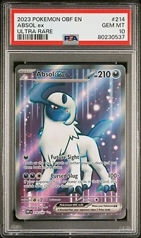 2023 Pokemon Obf En-obsidian Flames 214 Absol Ex Ultra Rare PSA 10