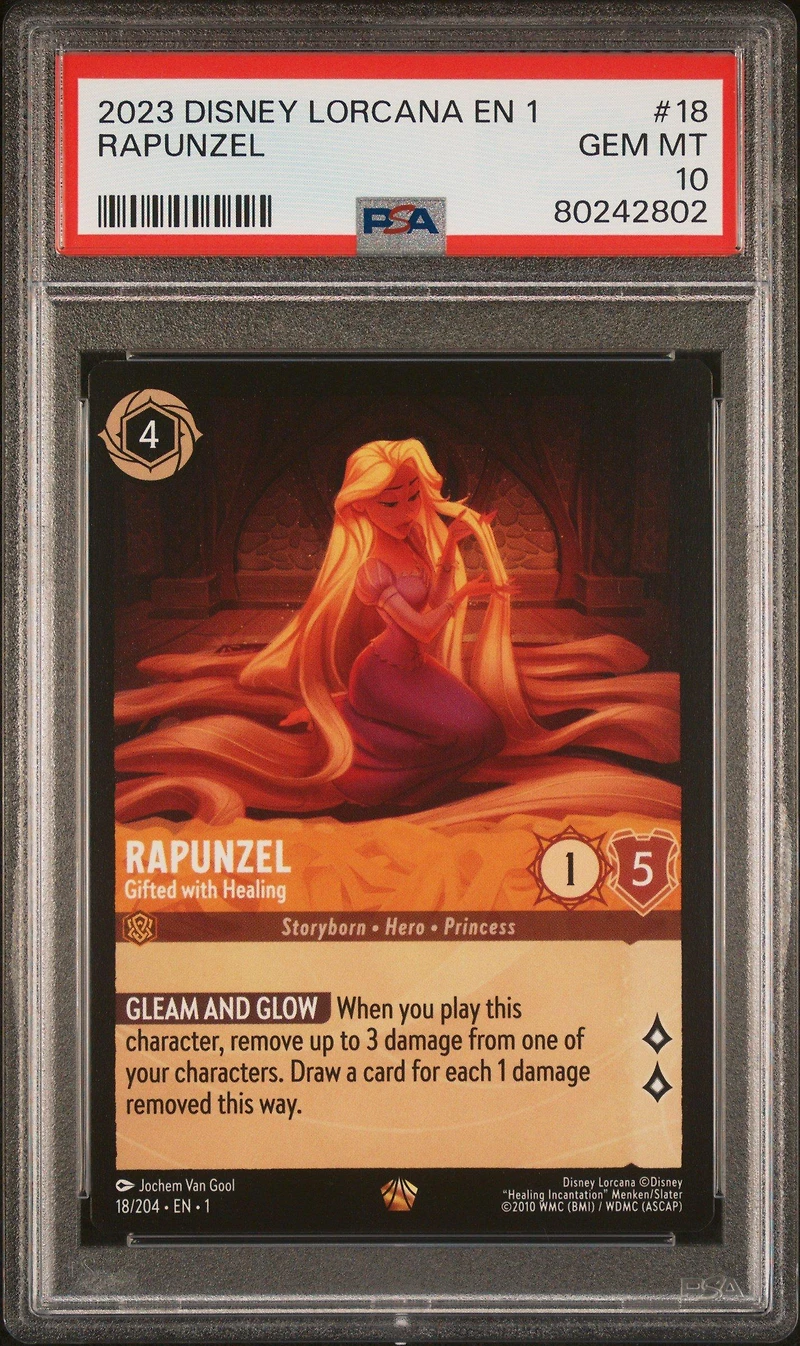 2023 Disney Lorcana En 1-the First Chapter 18 Rapunzel