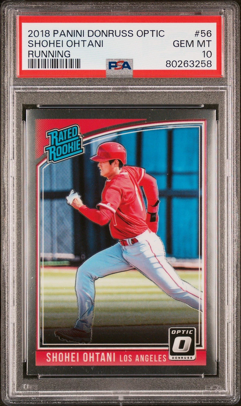2018 Panini Donruss Optic 56 Shohei Ohtani Variation PSA 10