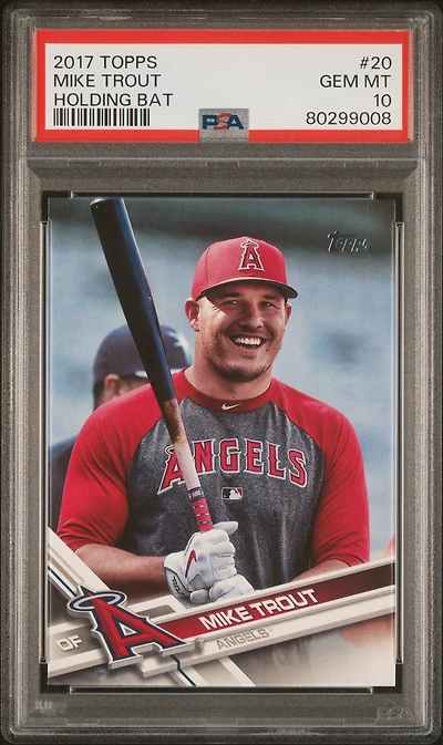 2017 Topps 20 Mike Trout Holding Bat PSA 10