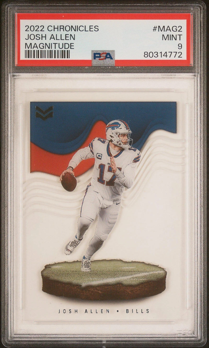 2022 Panini Chronicles Magnitude Mag2 Josh Allen PSA 9