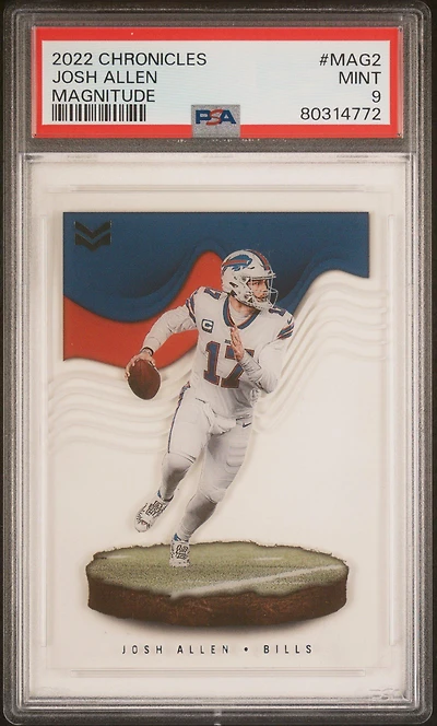 2022 Panini Chronicles Magnitude Mag2 Josh Allen PSA 9