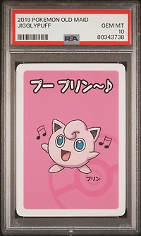2019 Pokemon Old Maid Jigglypuff PSA 10
