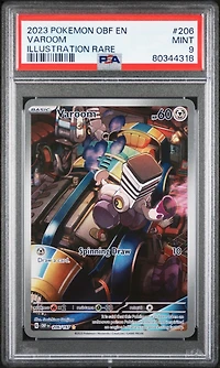 2023 Pokemon Obf En-obsidian Flames 206 Varoom Illustration Rare PSA 9