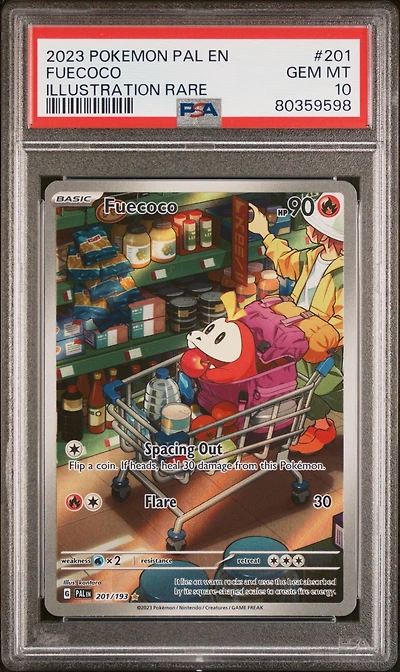 2023 Pokemon Pal En-paldea Evolved 201 Fuecoco Illustration Rare PSA