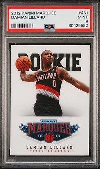 2012 Panini Marquee 461 Damian Lillard PSA 9