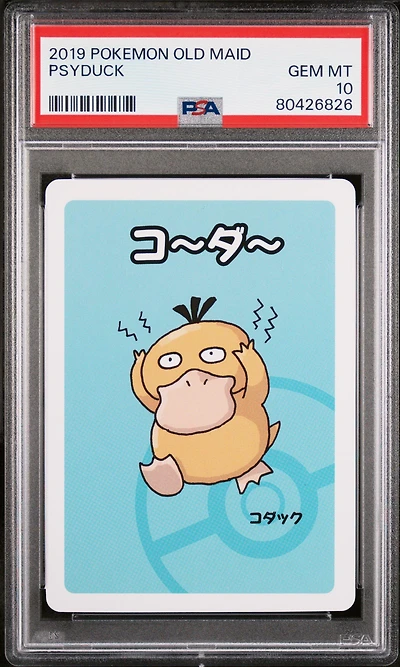 2019 Pokemon Old Maid Psyduck PSA 10