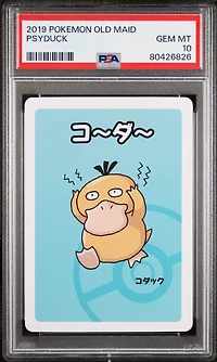 2019 Pokemon Old Maid Psyduck PSA 10