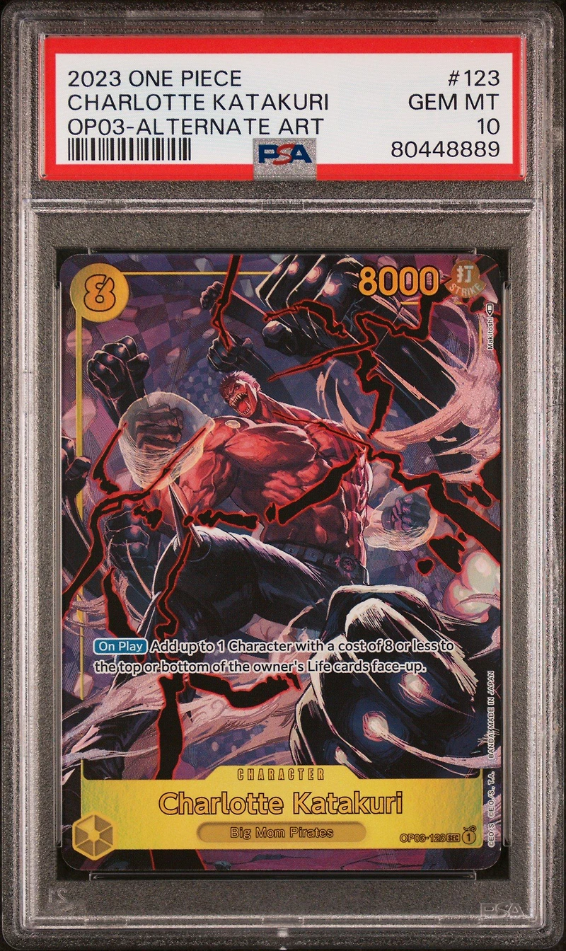 2023 One Piece Pillars Of Strength Charlotte Katakuri Alternate Art PSA 10