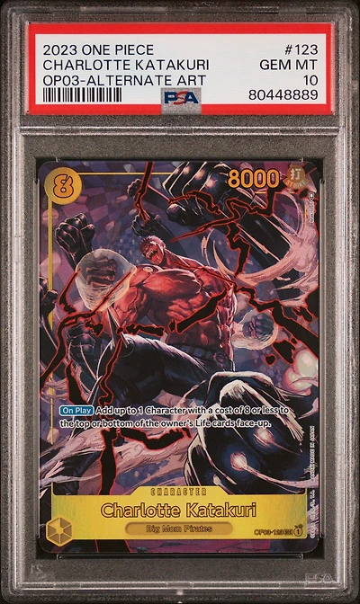 2023 One Piece Pillars Of Strength Charlotte Katakuri Alternate Art PSA 10