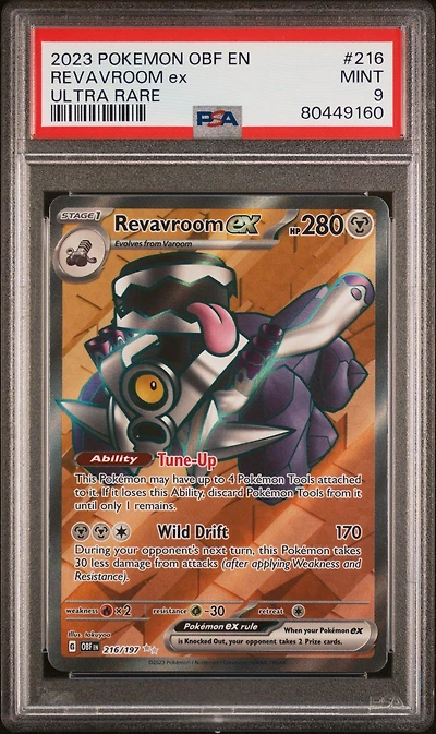 2023 Pokemon Obf En-obsidian Flames 216 Revavroom Ex Ultra Rare PSA