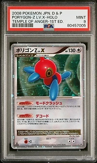 2008 Pokemon Japanese Diamond & Pearl Temple Of Anger Porygon-z Lv.x-holo 1st Edition PSA 9