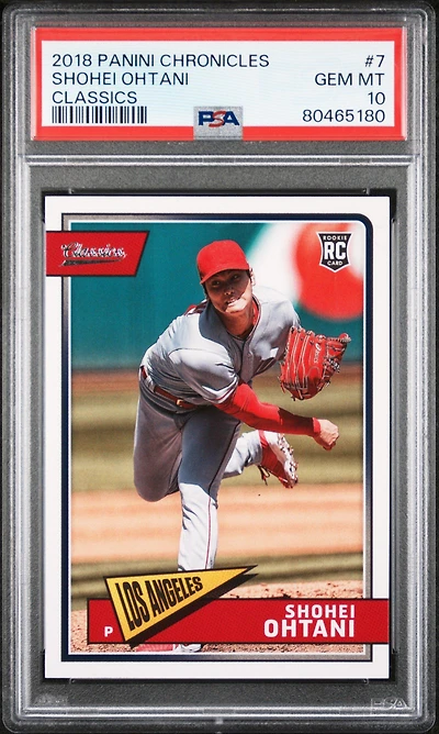 2018 Panini Chronicles Classics Shohei Ohtani PSA 10
