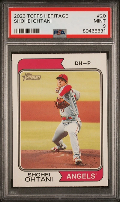2023 Topps Heritage 20 Shohei Ohtani PSA 9