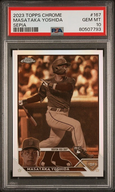 2023 Topps Chrome 167 Masataka Yoshida PSA 10