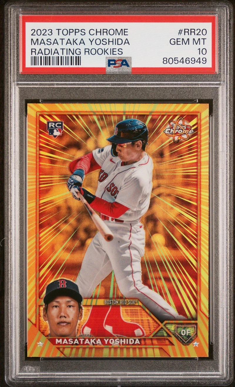 2023 Topps Chrome Radiating Rookies Rr20 Masataka Yoshida PSA 10