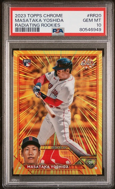 2023 Topps Chrome Radiating Rookies Rr20 Masataka Yoshida PSA 10