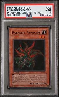 2002 Yu-gi-oh! Psv-pharaoh's Servant 003 Parasite Paracide 1st Edition PSA 9