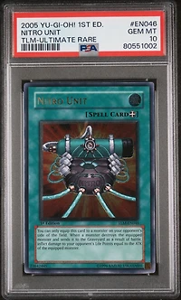 2005 Yu-gi-oh! Tlm-the Lost Millennium En046 Nitro Unit 1st Edition-ultimate Rare PSA 10
