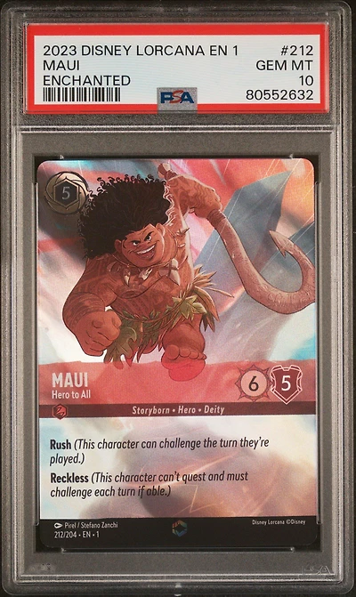 2023 Disney Lorcana En 1-the First Chapter 212 Maui