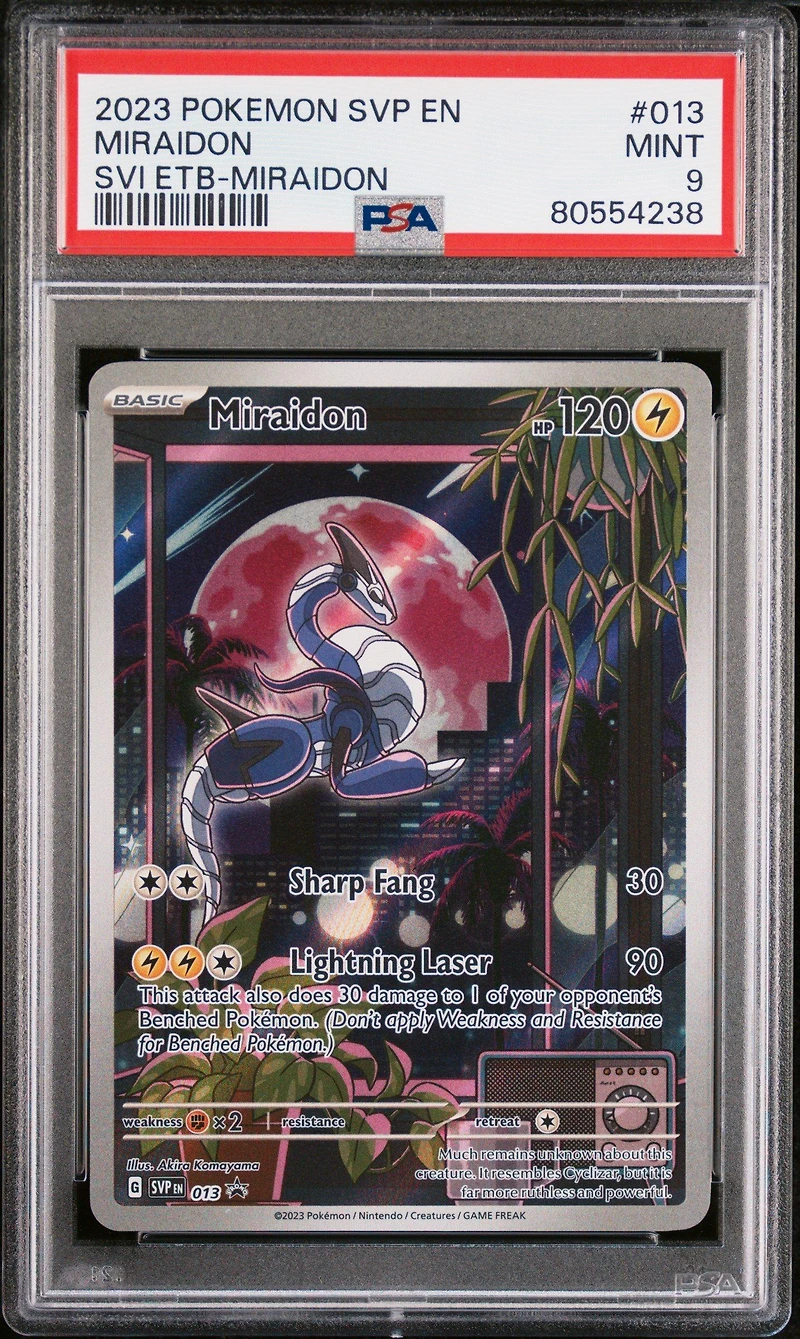2023 Pokemon Svp En-sv Black Star Promo 013 Miraidon PSA 9