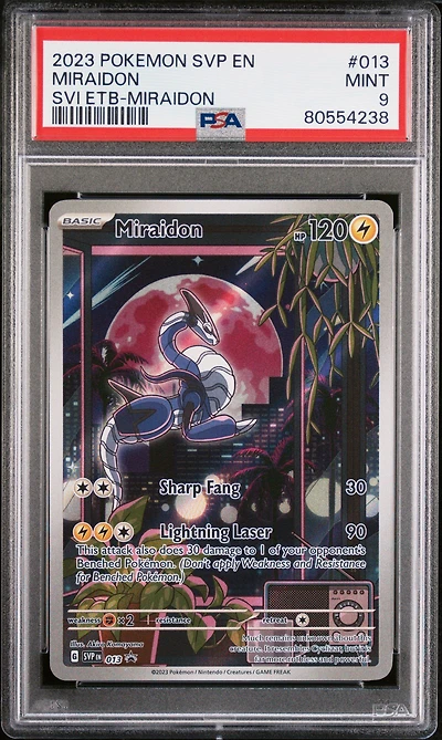 2023 Pokemon Svp En-sv Black Star Promo 013 Miraidon PSA 9