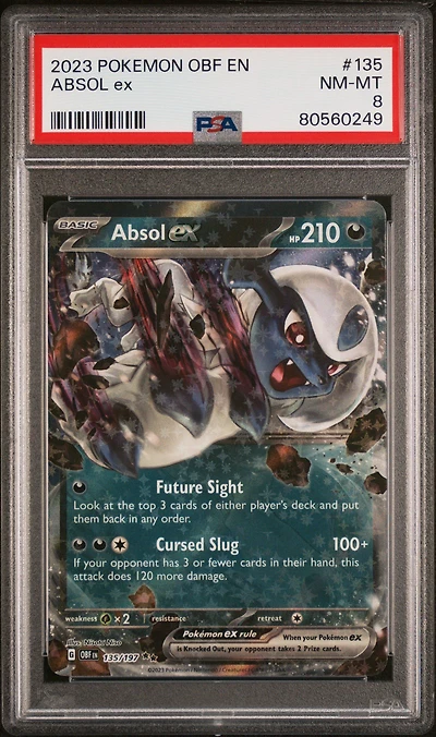 2023 Pokemon Obf En-obsidian Flames 135 Absol Ex PSA
