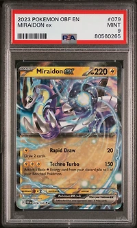 2023 Pokemon Obf En-obsidian Flames 079 Miraidon Ex PSA