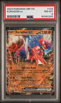 2023 Pokemon Obf En-obsidian Flames 124 Koraidon Ex PSA