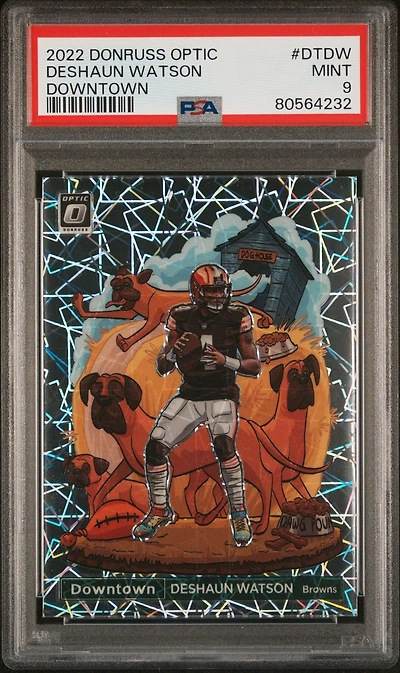 2022 Panini Donruss Optic Downtown Dtdw Deshaun Watson PSA