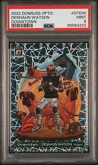 2022 Panini Donruss Optic Downtown Dtdw Deshaun Watson PSA